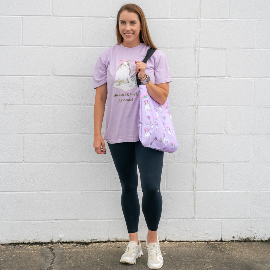 Caffeinated & Highly Opinionated Tote Bag