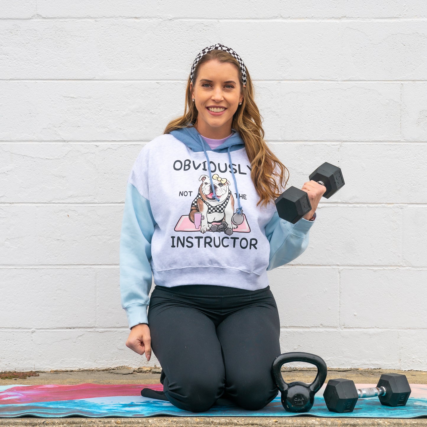 Obviously Not the Instructor Crop Hoodie
