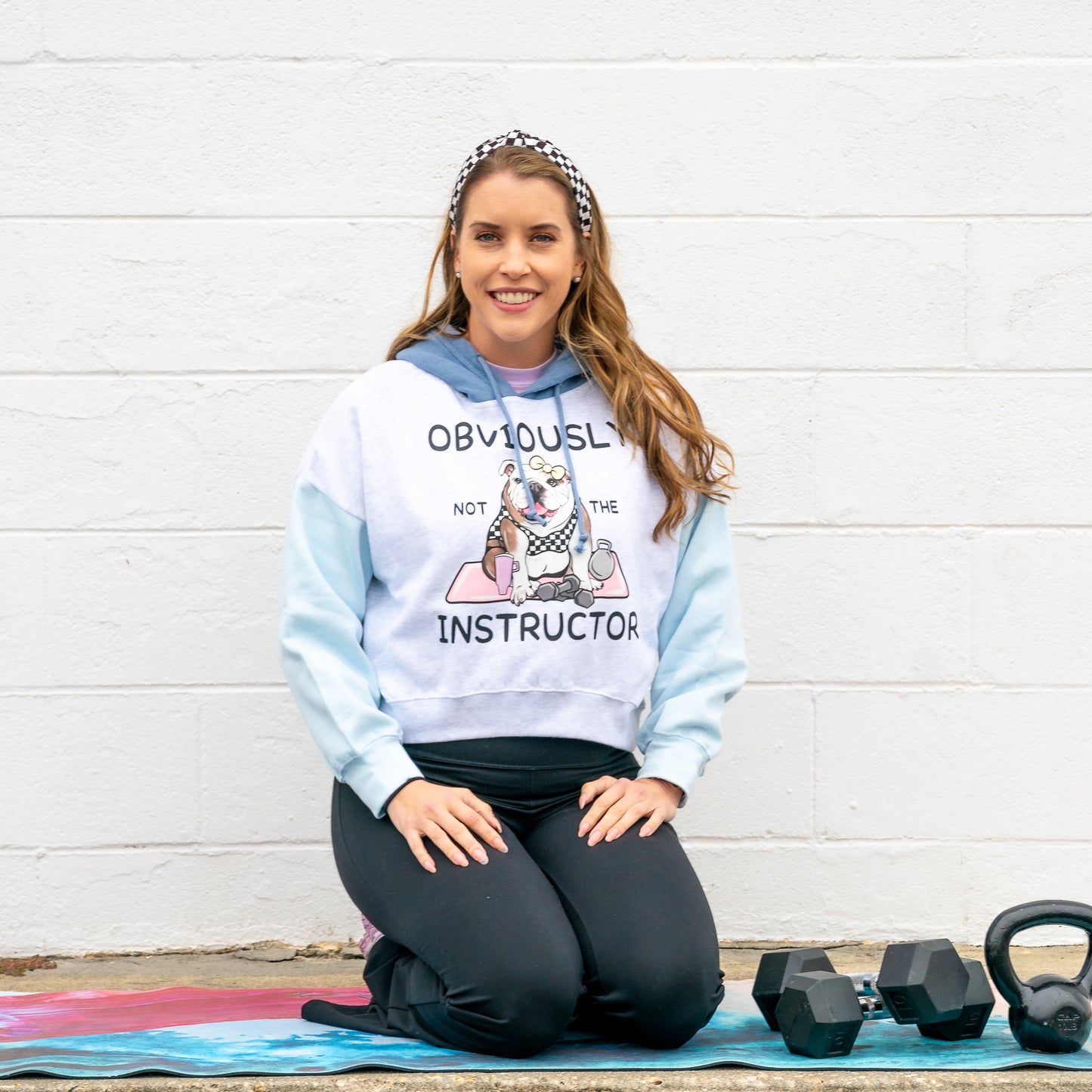 Obviously Not the Instructor Crop Hoodie