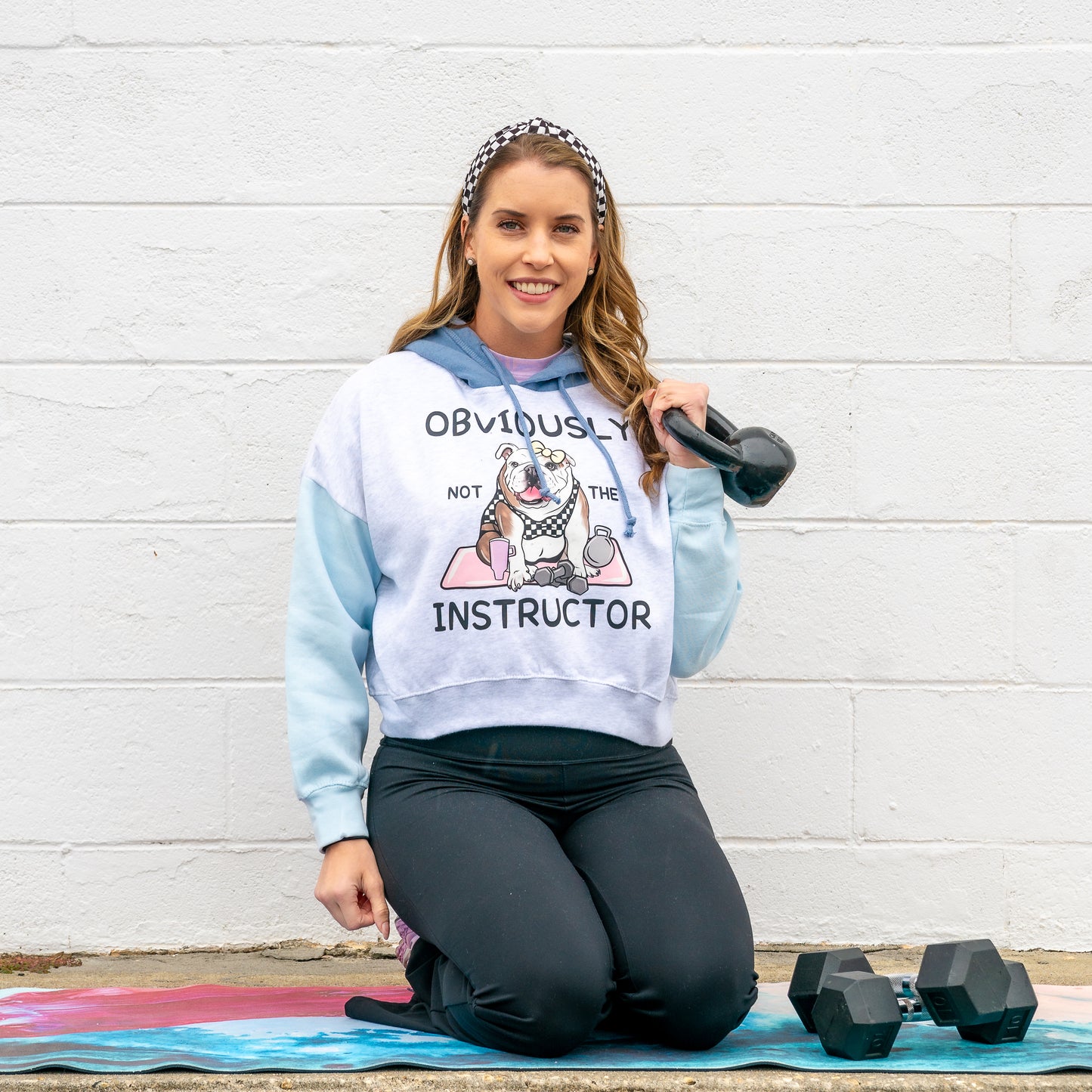 Obviously Not the Instructor Crop Hoodie
