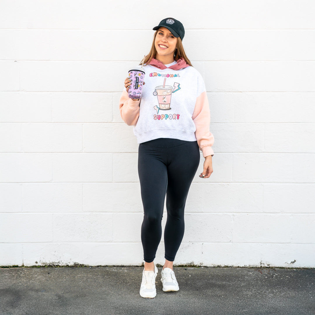 Emotional Support Crop Hoodie