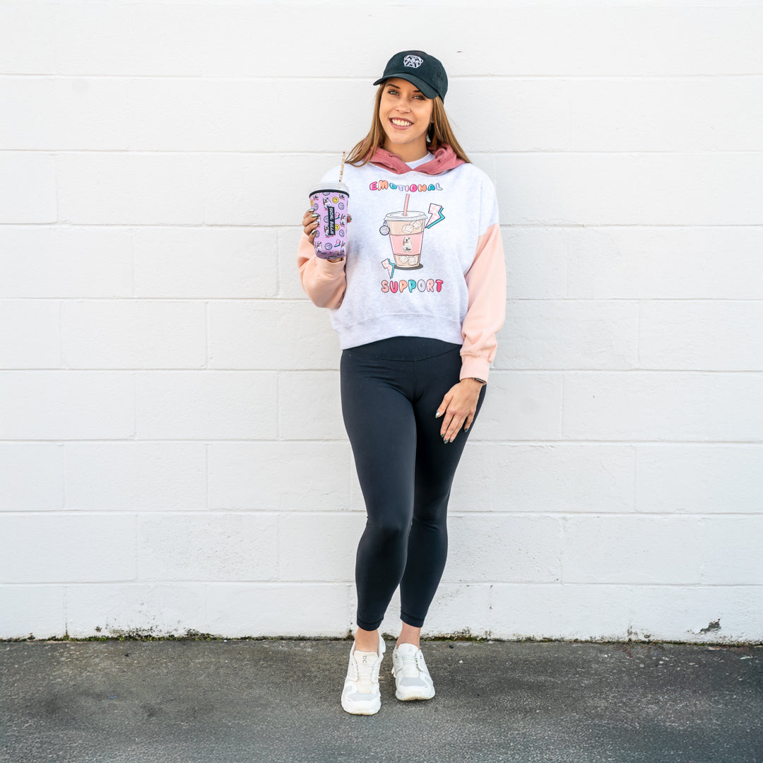 Emotional Support Crop Hoodie