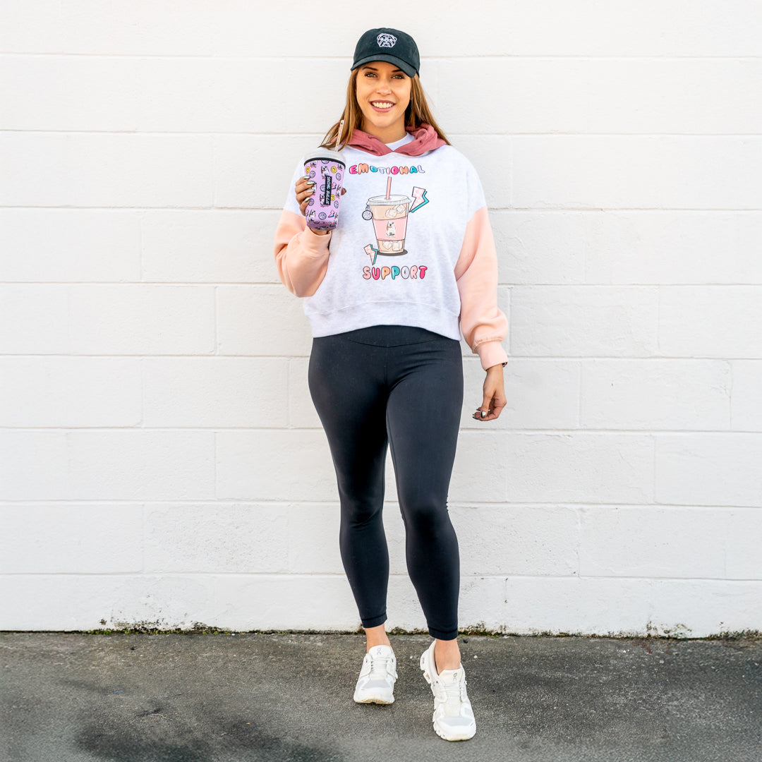 Emotional Support Crop Hoodie