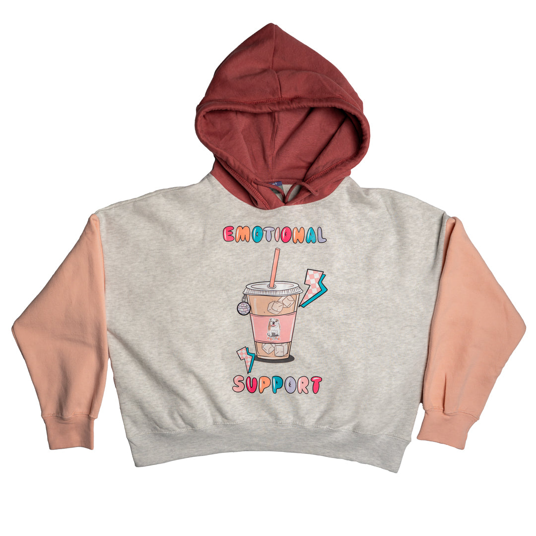 Emotional Support Crop Hoodie