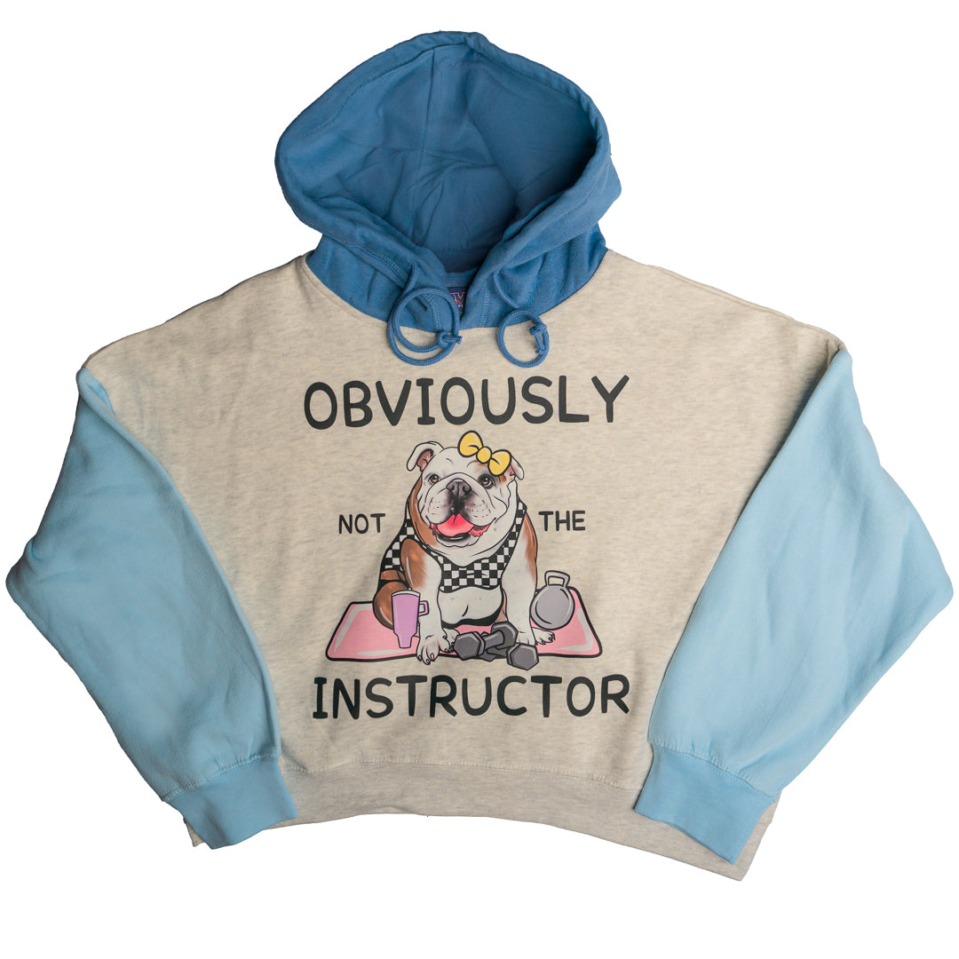 Obviously Not the Instructor Crop Hoodie