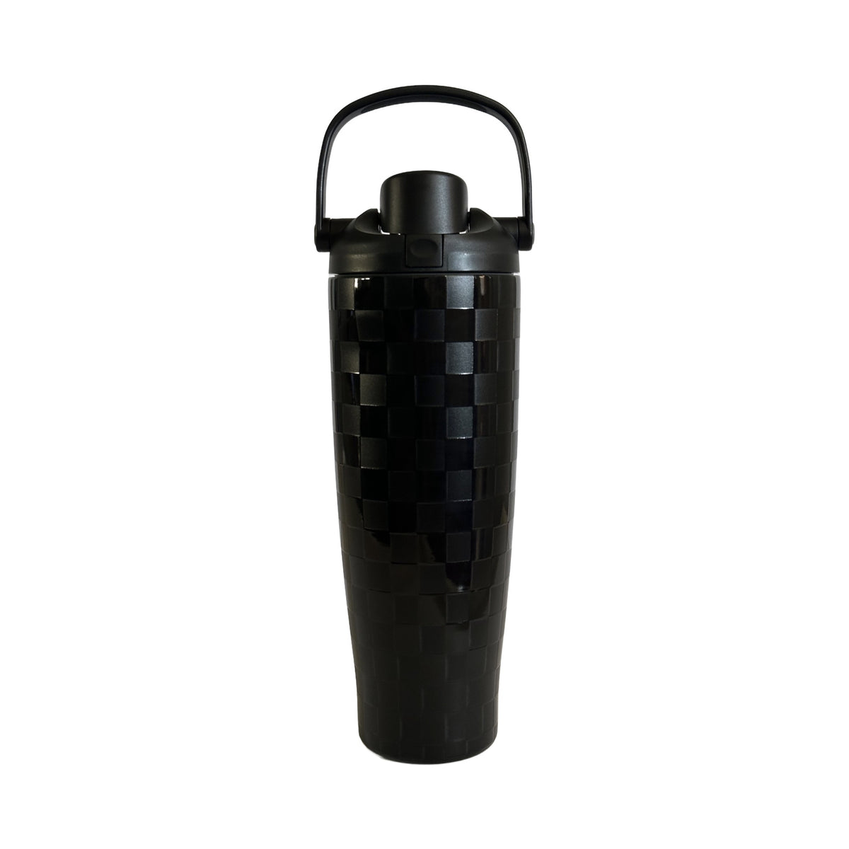 Black Checkered Water Bottle (40 oz)