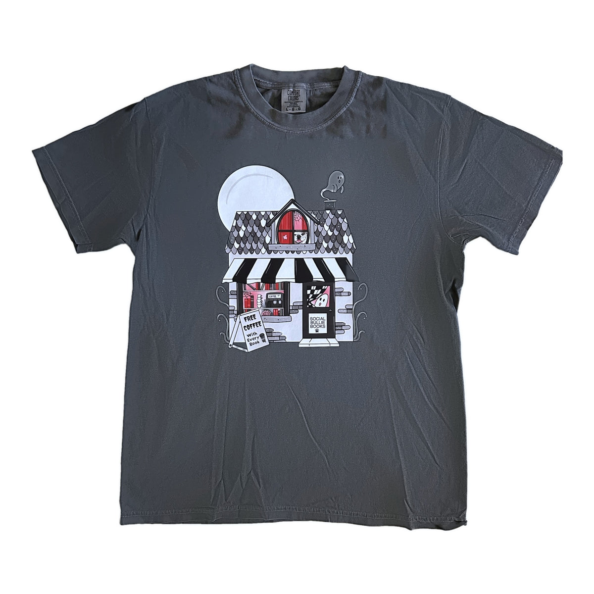 Social Bullie's Spooky Bookstore T-Shirt