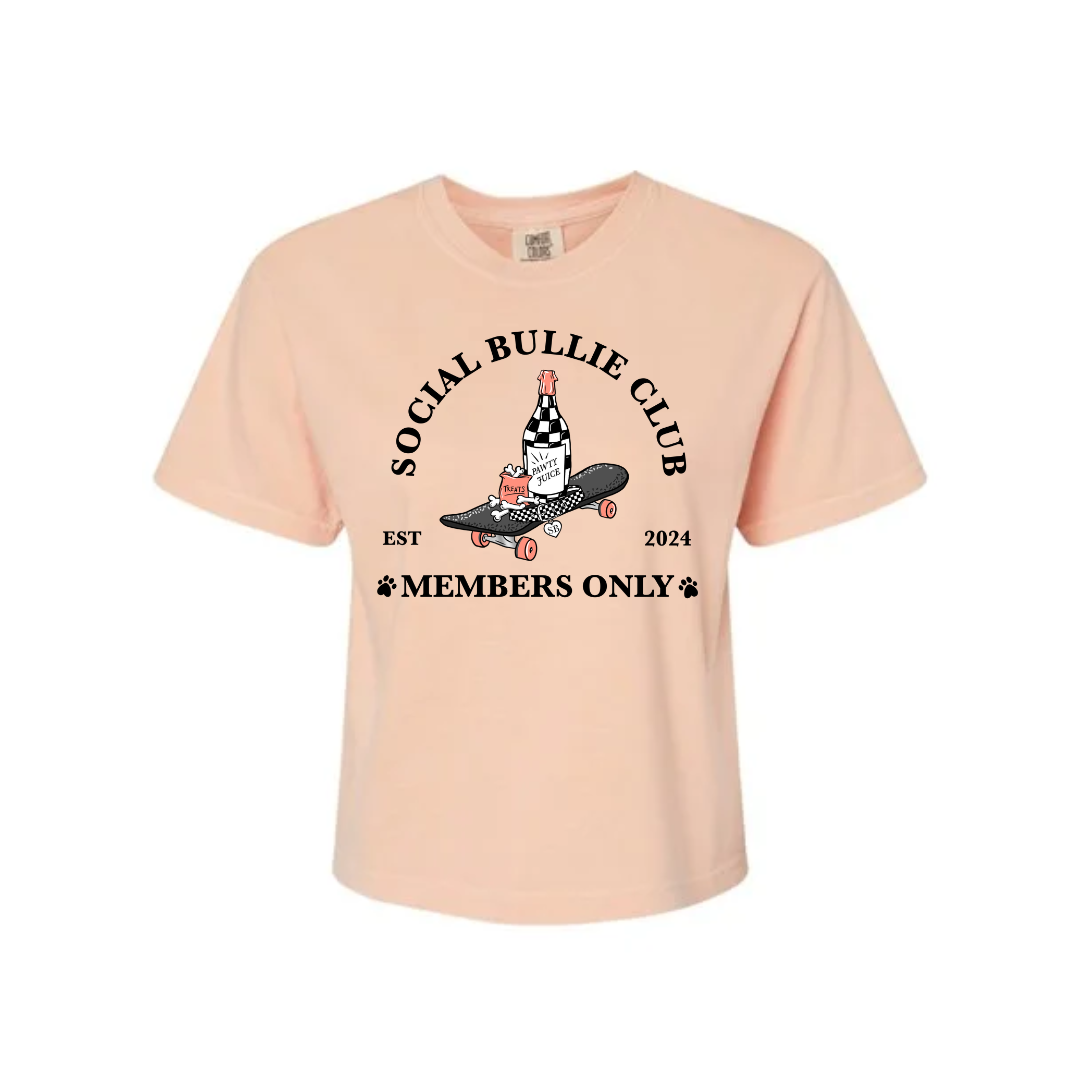 Members Only - Social Bullie Club Crop Top