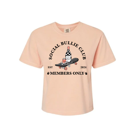 Members Only - Social Bullie Club Crop Top