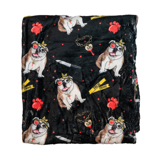 Confessions of a Killer Pup Throw Blanket